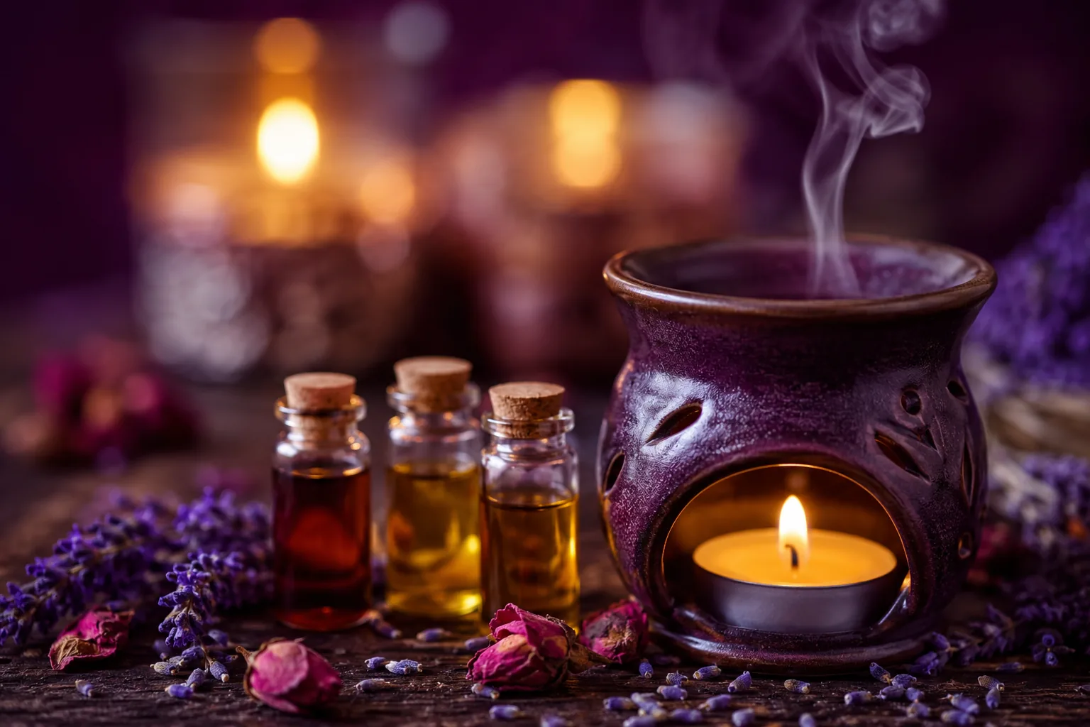 Aromaterapi yağı ve brülör — Lila Spa, Beyoğlu misafirlerine hizmet veren salon