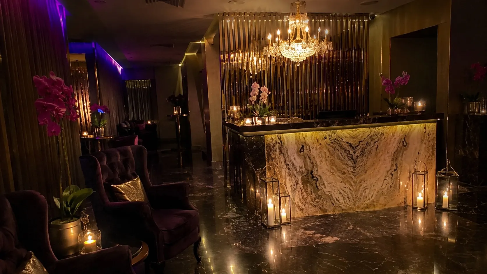 Salonun giriş lobisi — Lila Spa, Beyoğlu misafirlerine hizmet veren salon